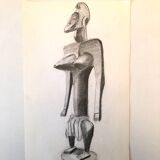 Dessin Statuette Africaine