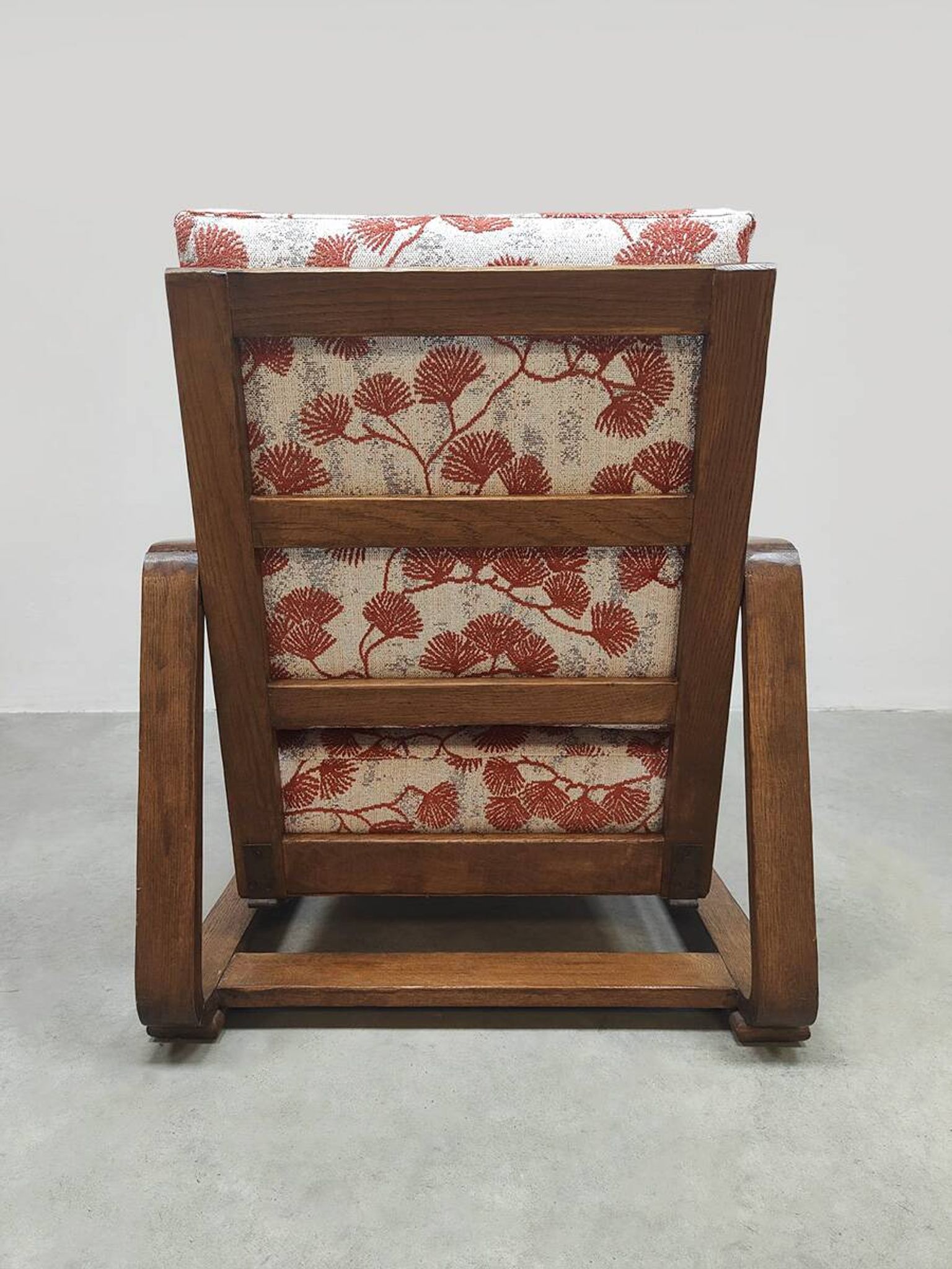Fauteuil courbé réglable en bois courbé du milieu du siècle