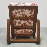 Midcentury adjustable bentwood curved armchair