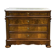 Napoleon III commode in walnut, fir and white marble from the 19th century.