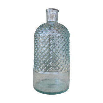 Bottle, vase, green recycled water glass