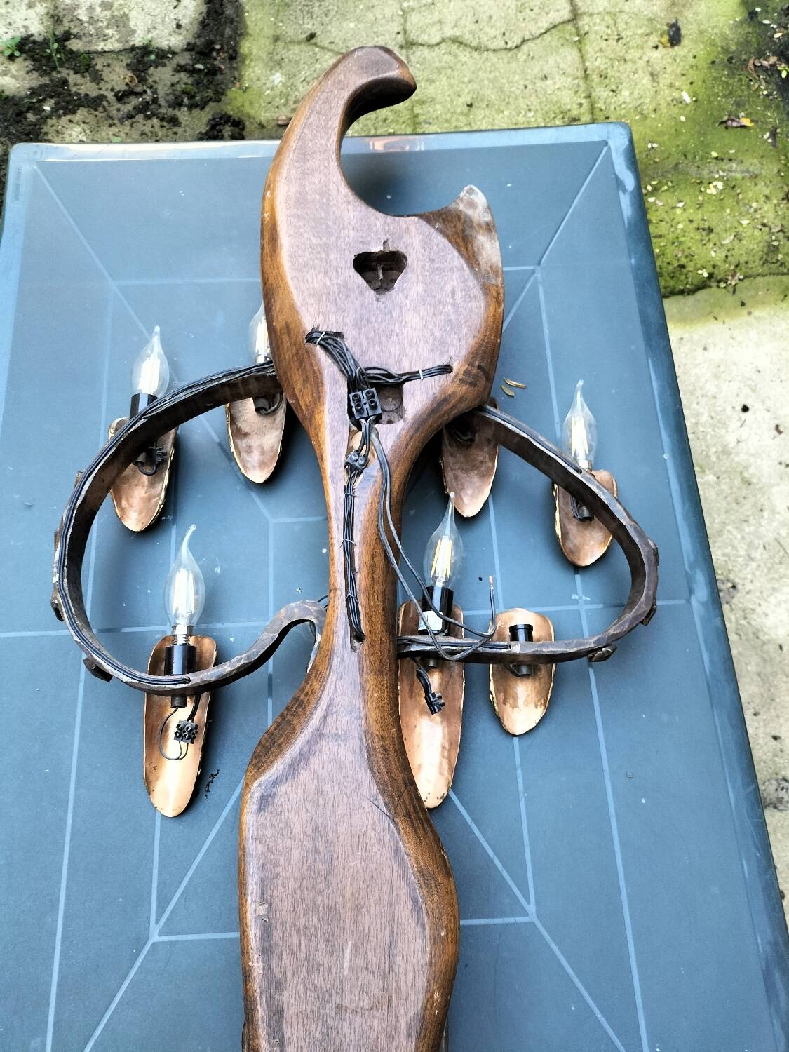 Large wall sconce, one-of-a-kind