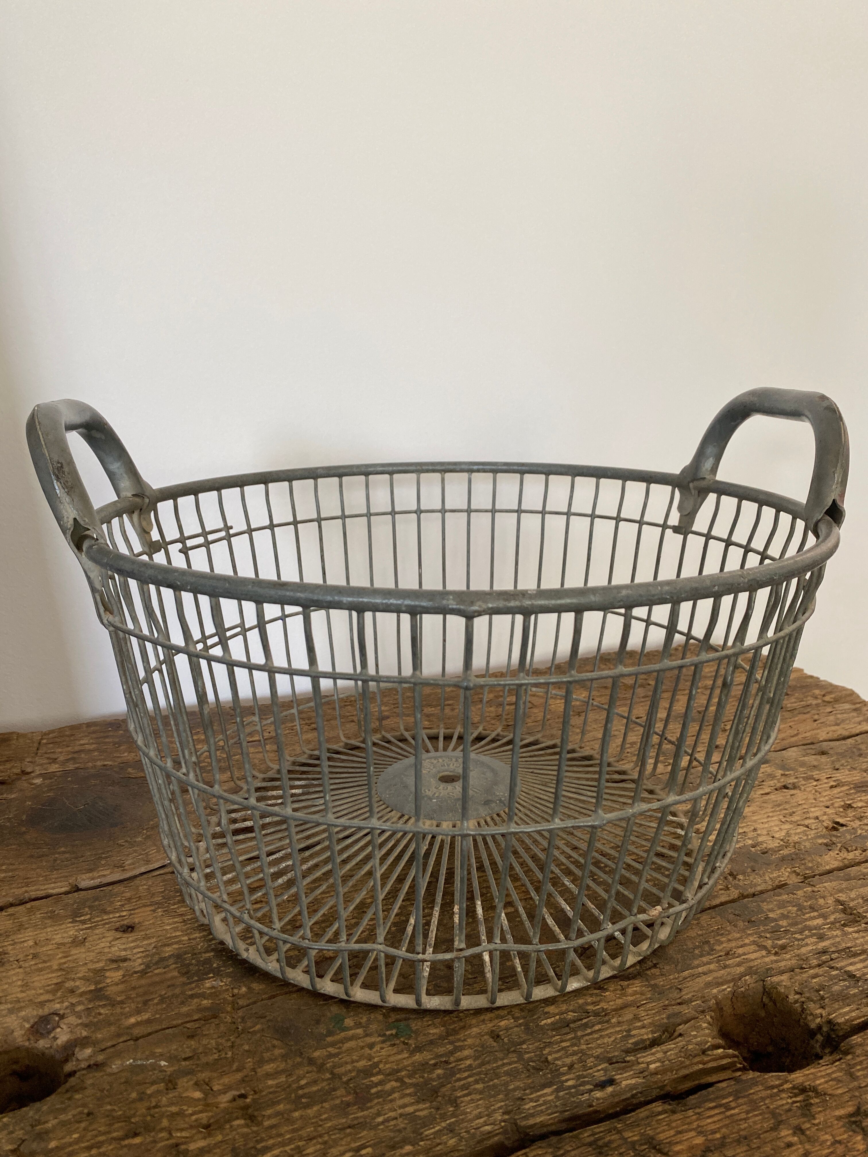 Metal industrial basket