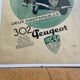 Affiche publicitaire Peugeot 20 mars 1937