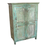 Green lacquered wood cabinet