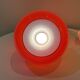 Red Opaline Glass Pendant Light 1970 Space Age Ceiling Lamp Free Form Orange