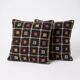 Set of 2 vintage kilim cushion covers 61x61 cm