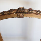 Parefeu écran de cheminée époque Napoléon III en bois doré  - XIXe ( H 108 cm)