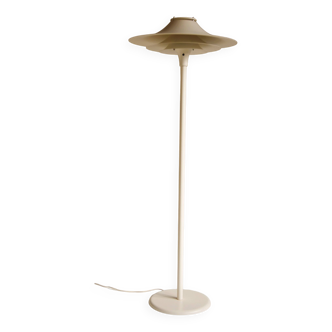 Large white mid-century modern floor lamp - Model Adina from LYFY Denmark. 1970s.