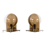 Pair of Sirio table lamps by Sergio Brazzoli & Ermanno Lampa for Guzzini