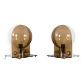 Pair of Sirio table lamps by Sergio Brazzoli & Ermanno Lampa for Guzzini