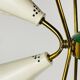 Metal chandelier mid-century modernist by Stilnovo, 1970s