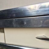 White vintage formica table 60s