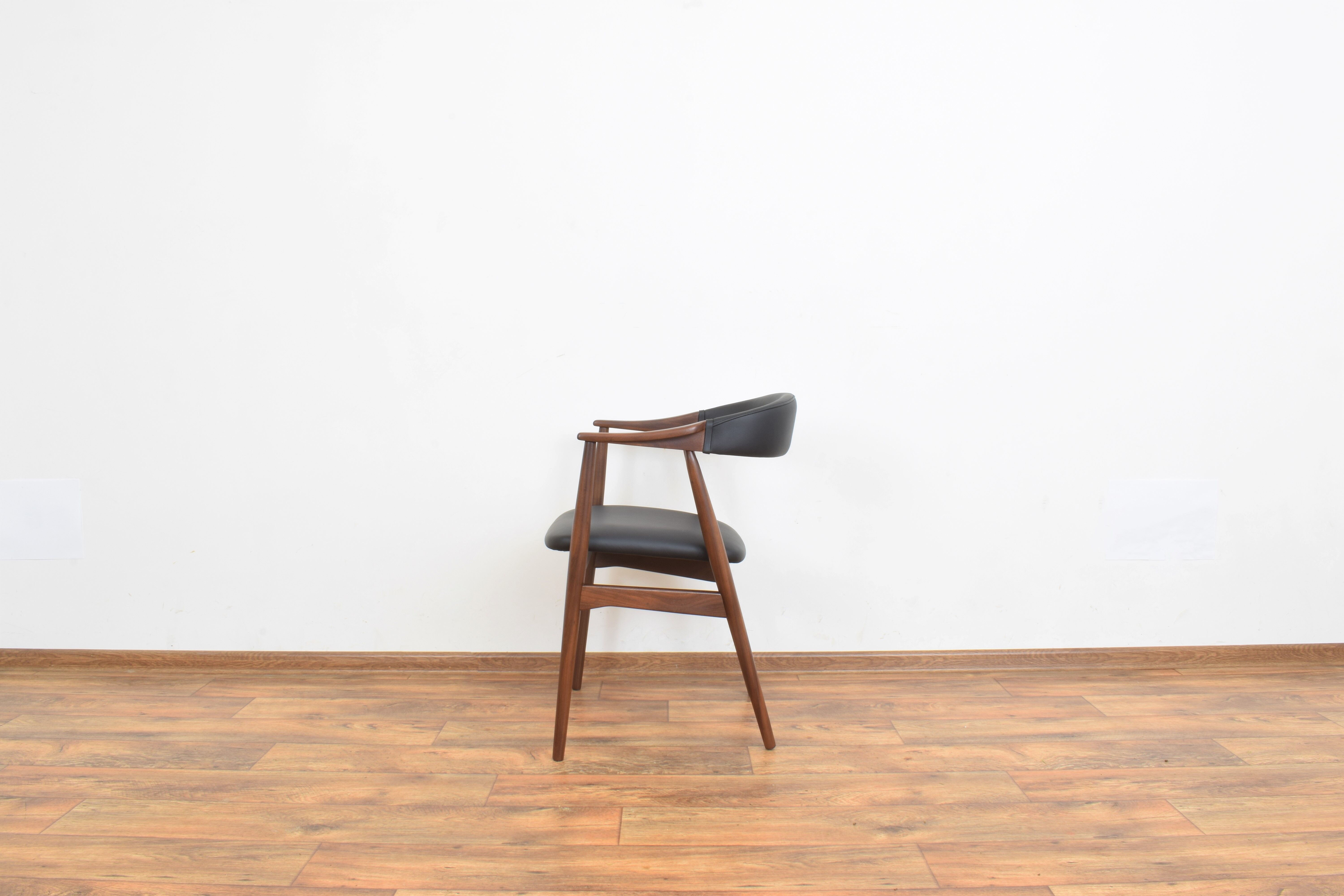Danish Teak & Leather Armchair by Th. Harlev for Farstrup Møbler