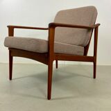 Danish teak armchair by Ib Kofod-Larsen for Selig