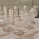 7 White Wine Glasses Baccarat - Diamond Points, Circa 1880