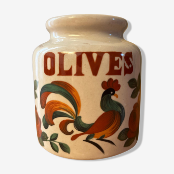 Stoneware pot "olives"