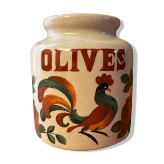 Stoneware pot "olives"