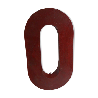 Metal old O letter