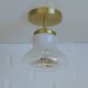 Set of 4 Vintage Sconces Flush Mount Mazzega Murano Glass Ceiling Lights