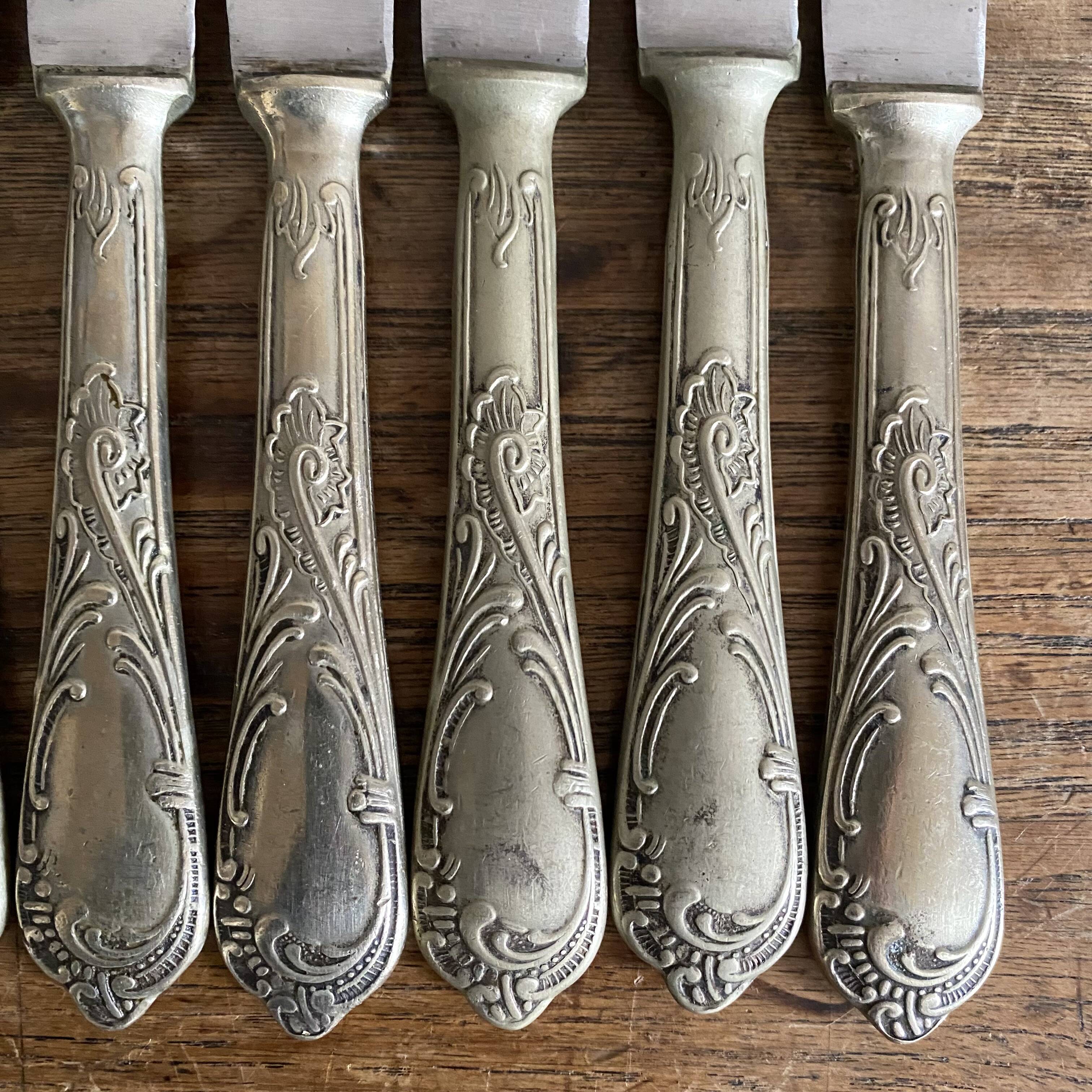 Antique stainless steel knives