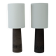 Set of two ceramic sculptural table lamps by Töreboda