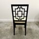 Set of 8 Jean Claude Mahey black lacquered dining chairs for Roche Bobois,