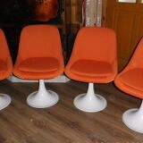 Lot de 4 chaises des années 70