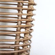Porte parapluie en bambou et rotin, années 50