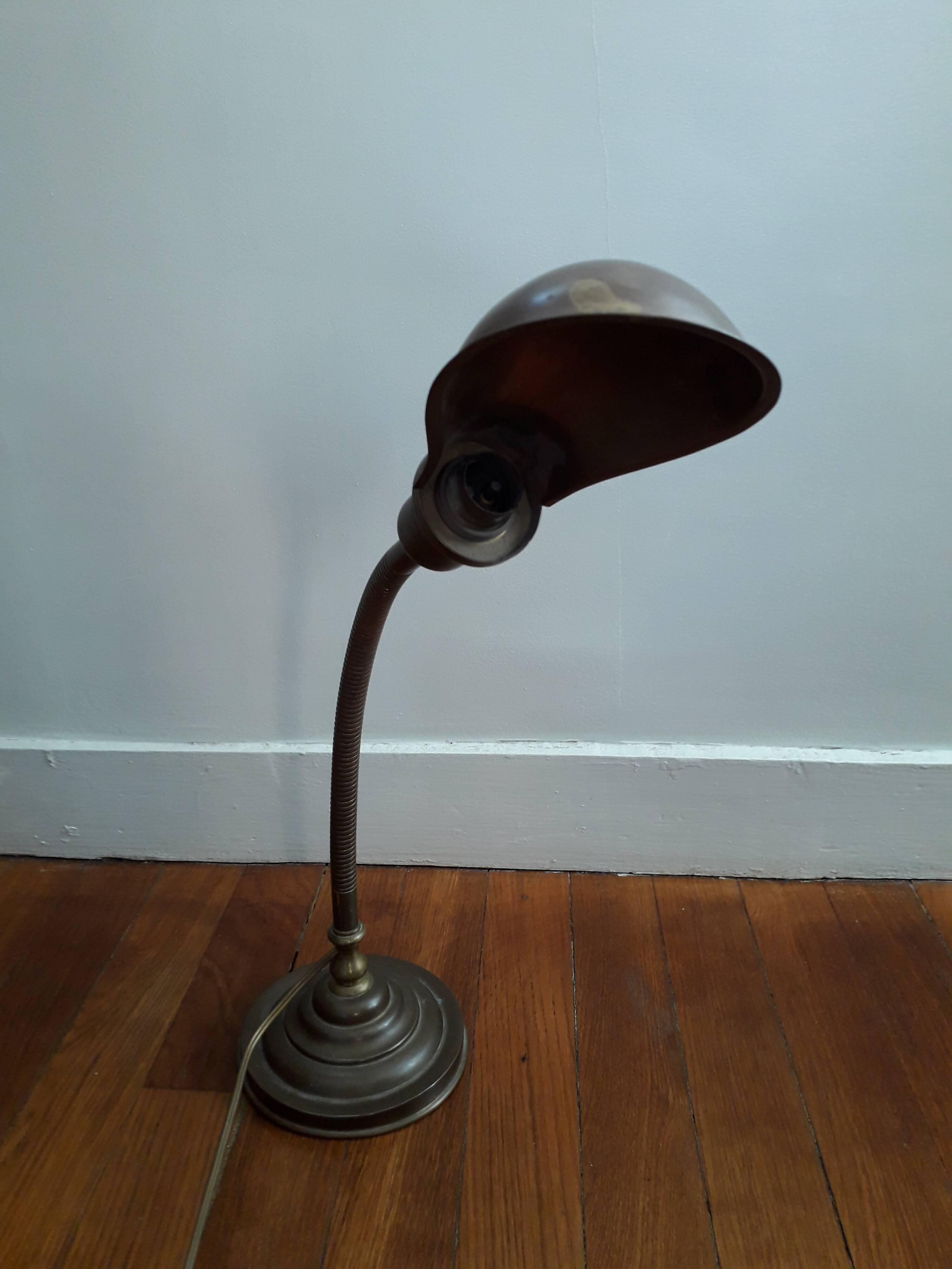Vintage metal and articulated desk lamp