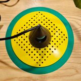 Vintage 80s space age style pendant chandelier Memphis