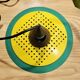 Vintage 80s space age style pendant chandelier Memphis
