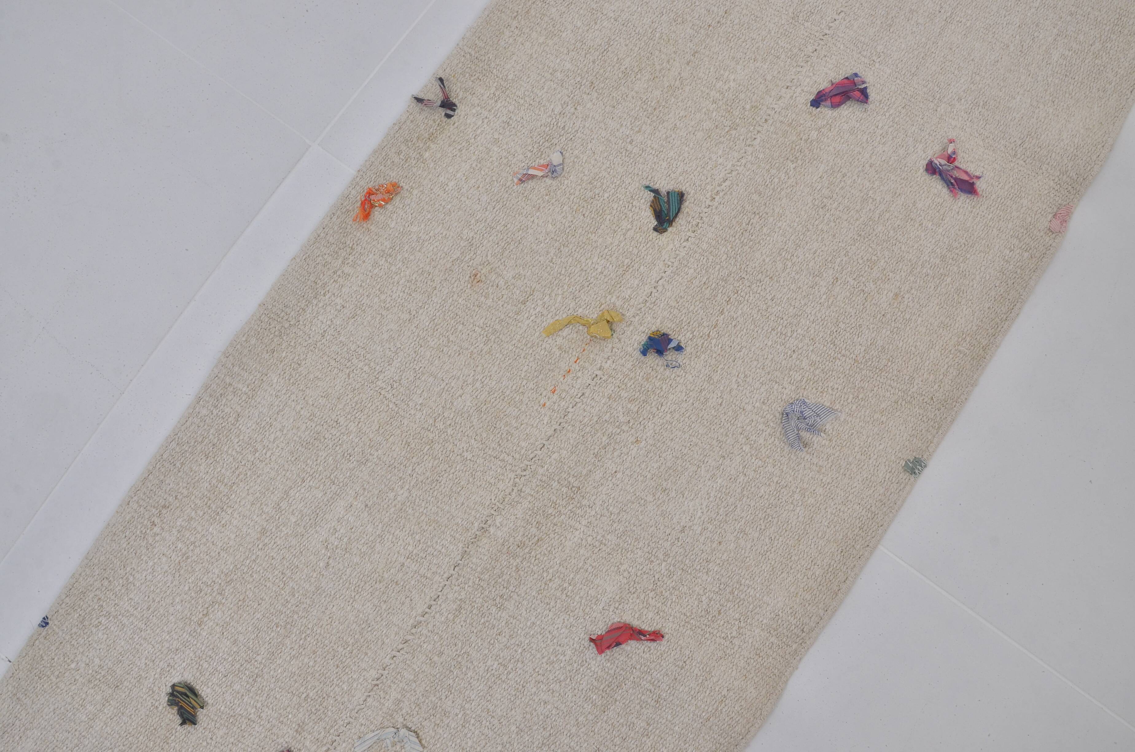 Handwoven Vintage Hemp Hallway Runner sku3921