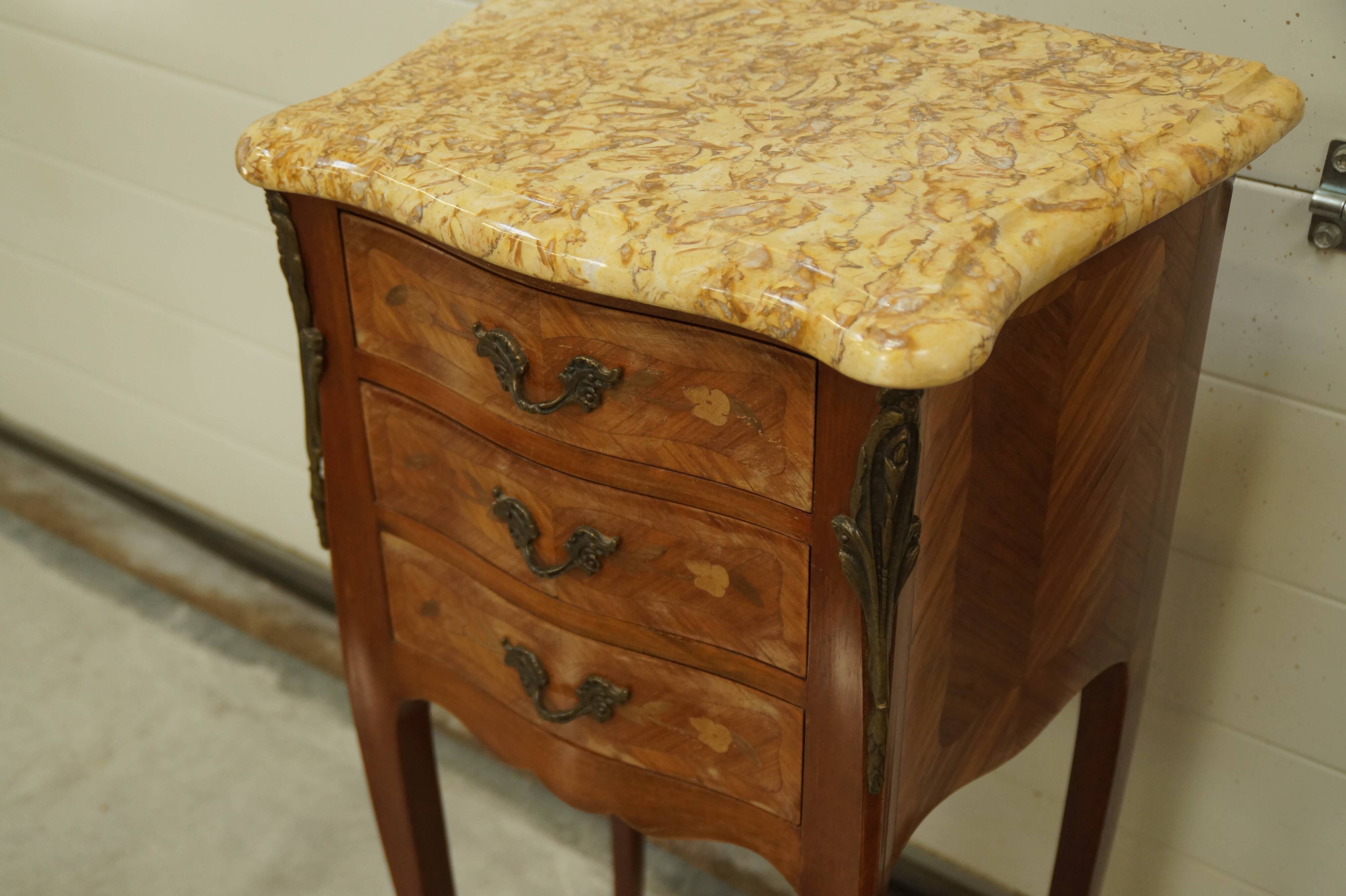 Pair bedside table style Louis XVI