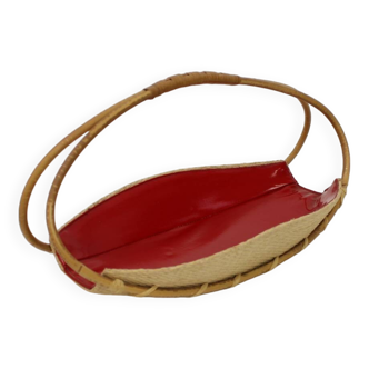Vintage Decorative Basket, 1950's, Czechoslovakia