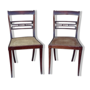 paire de chaises cannées