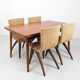 Table extensible en bois de rose de conception danoise, 1960