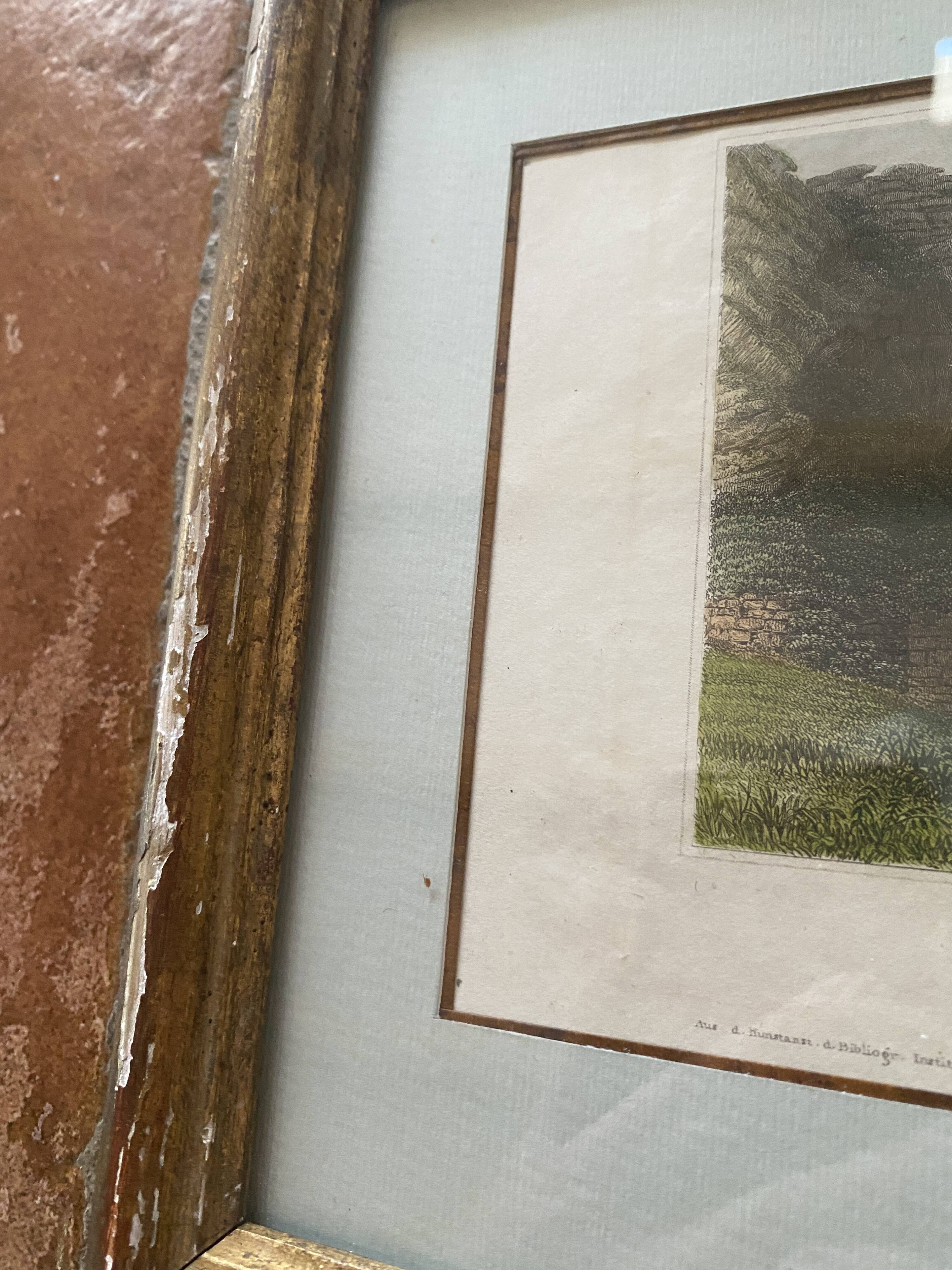 Gravure d’Eigenthum d. Verleger, XIXe siècle, cadre bois vitré