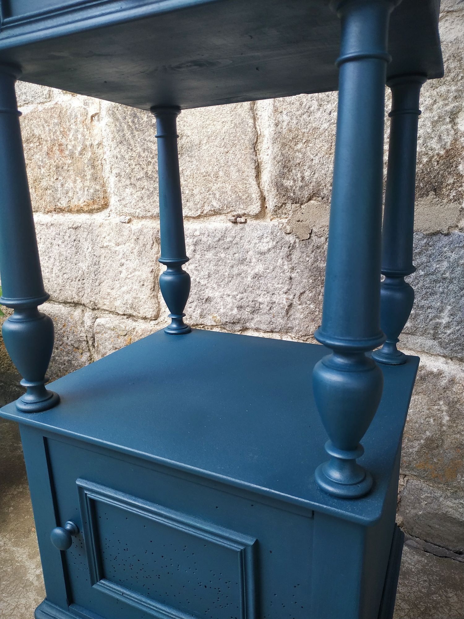 Old painted extra furniture bedside table