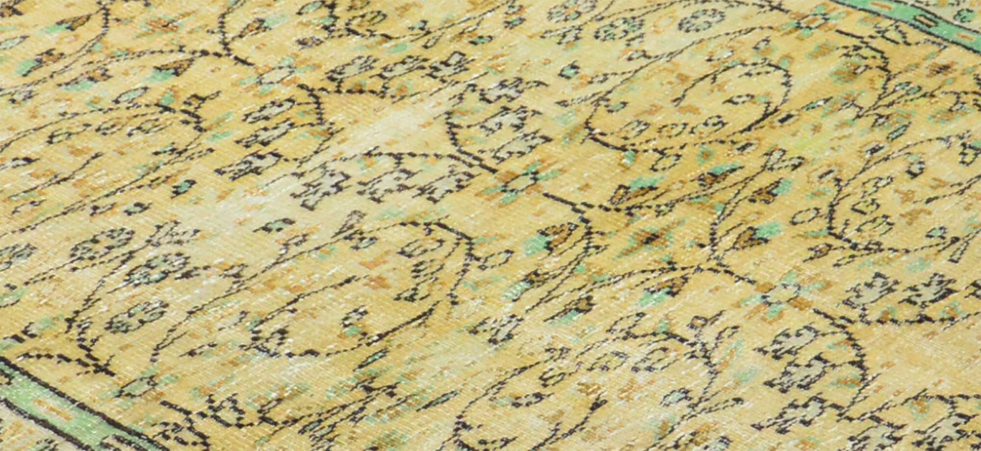 Turkish Anatolian Handmade Vintage Area Rug 245 cm x 169 cm