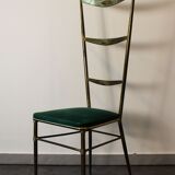 High-back Chiavari chair by Gaetano Descalzi, Italy, 1950