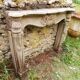 Stone fireplace