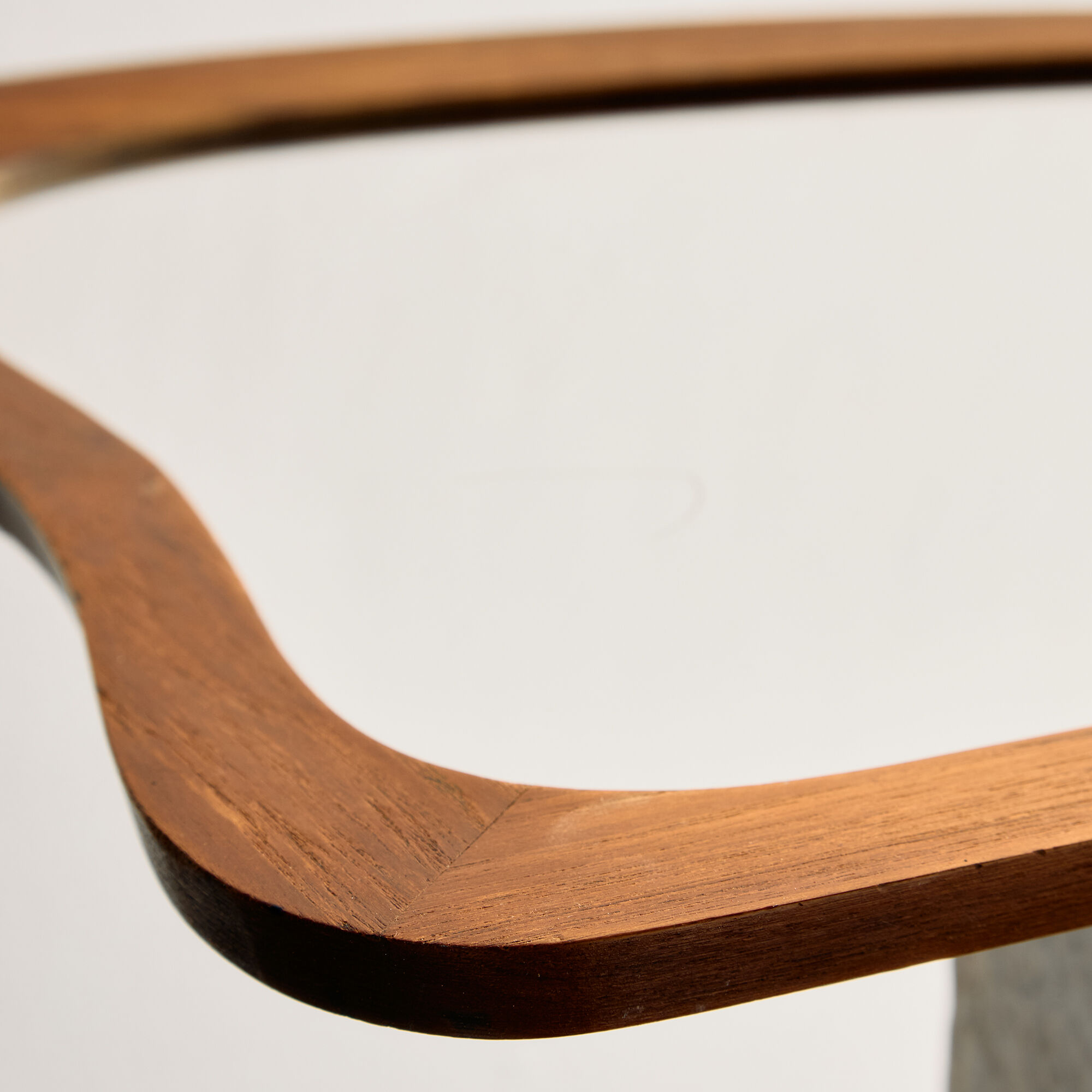 Framed mirror in teak