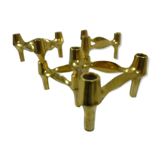 Lot of 4 golden Nagel candlesticks