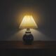 Glazed ceramic handmade Danish Mid-Century Modern Table Lamp