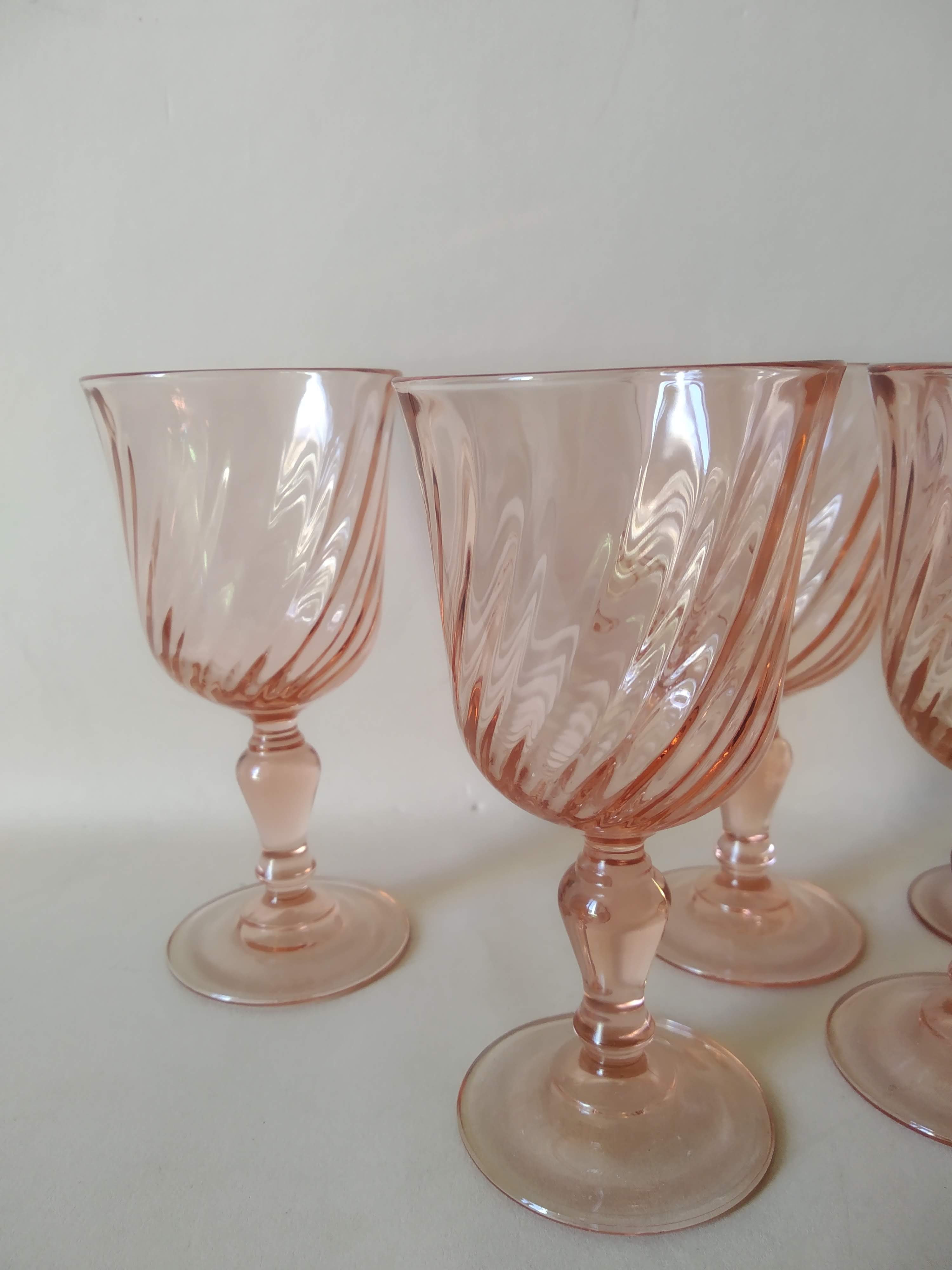 Set 6 stemmed glasses Rosaline Luminarc