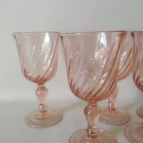 Set 6 stemmed glasses Rosaline Luminarc