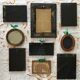 Lot of vintage wooden photo frames