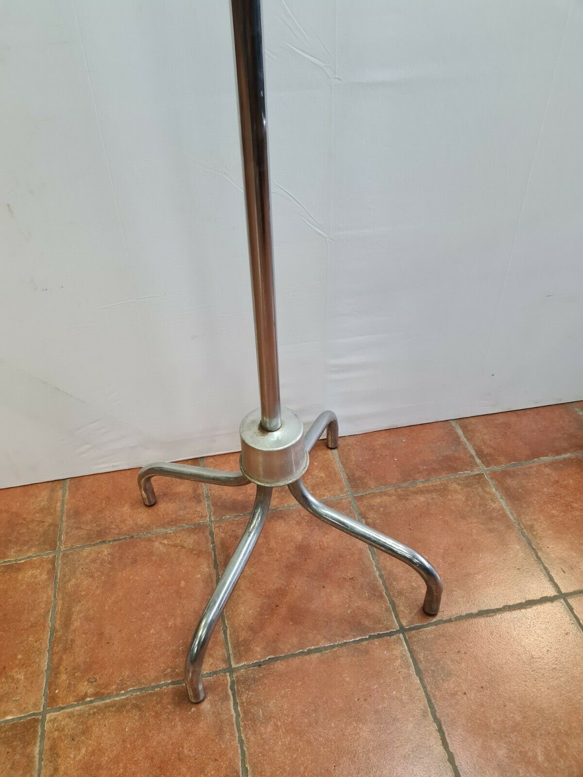 vintage parrot coat rack in chrome iron