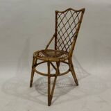 Set of 4 rattan chairs from the 60s